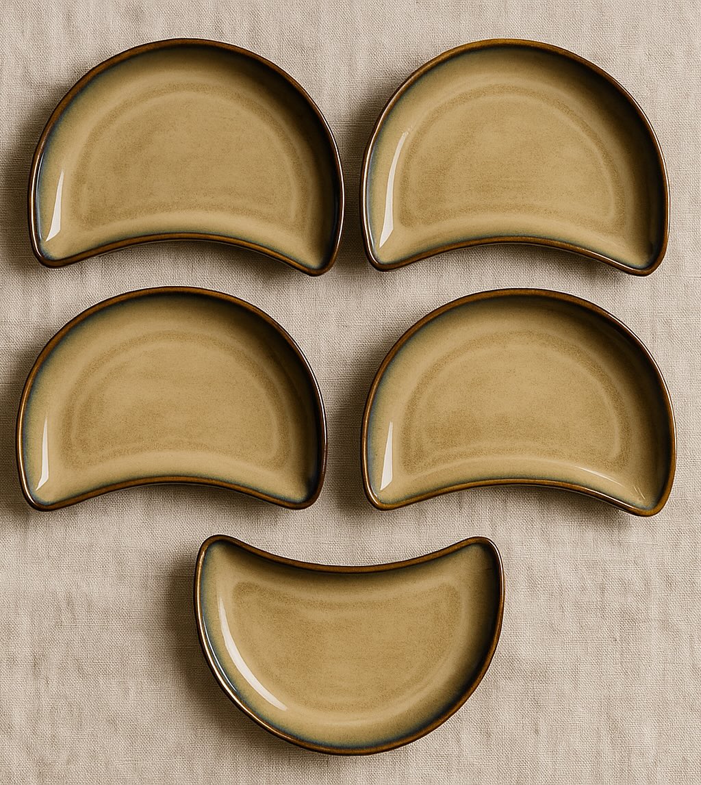 Crescent Moon Meal Platter – Timeless Beige