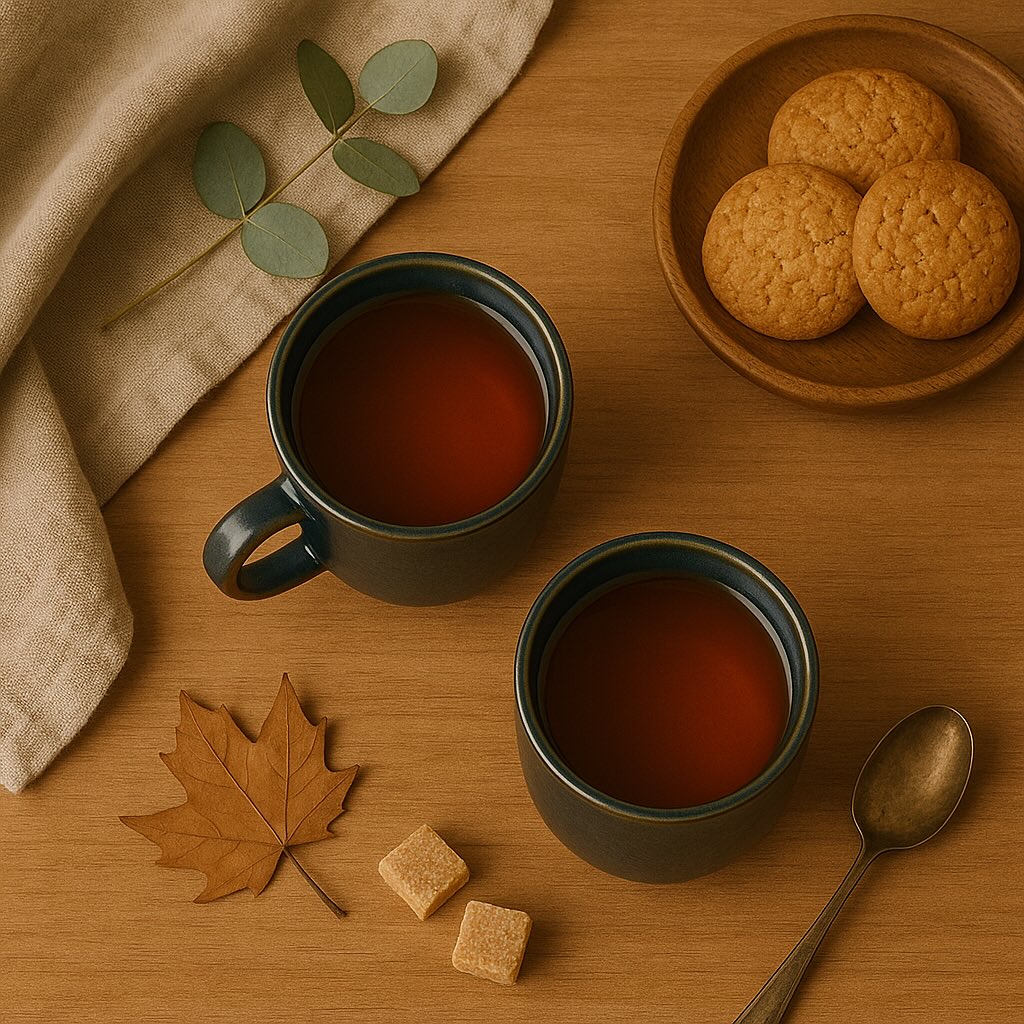 Midnight Ceramic Tea Cup Set, 200ml | Set of 6