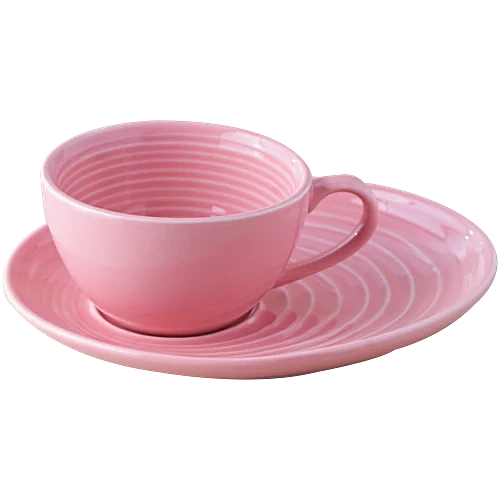 Coffee Cup Saucer Set, 250ml | Rose |