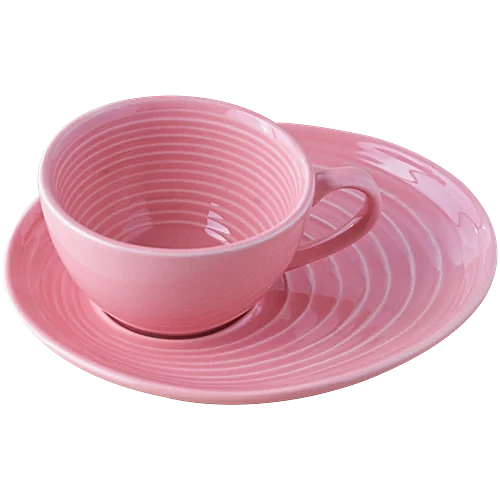 Coffee Cup Saucer Set, 250ml | Rose |