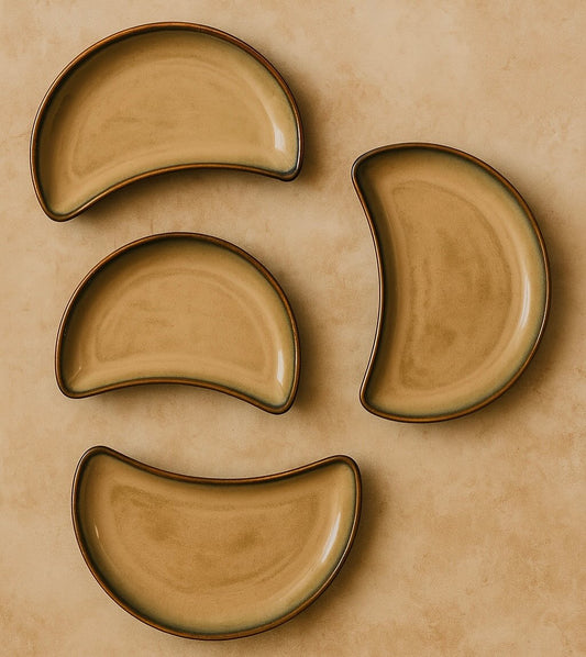Crescent Moon Meal Platter – Timeless Beige
