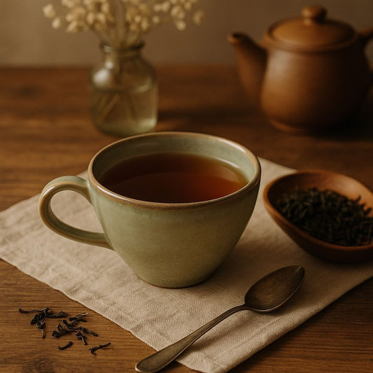Mellow Olive Ceramic Tea Cup Set, 200ml | Set of 6