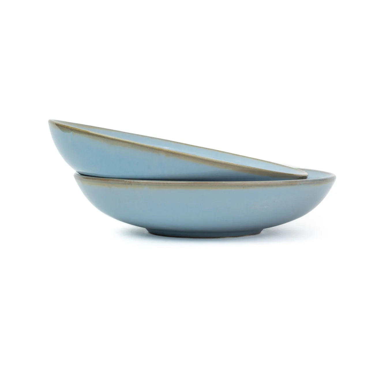 Ceramic Pasta Bowl Set of 2 – Ocean – Light Blue