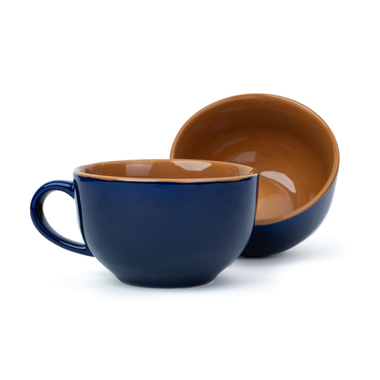 Large Ceramic Coffee Cup Set – 320ml | XL Cuppa Collection | Glossy Finish | Premium Porcelain